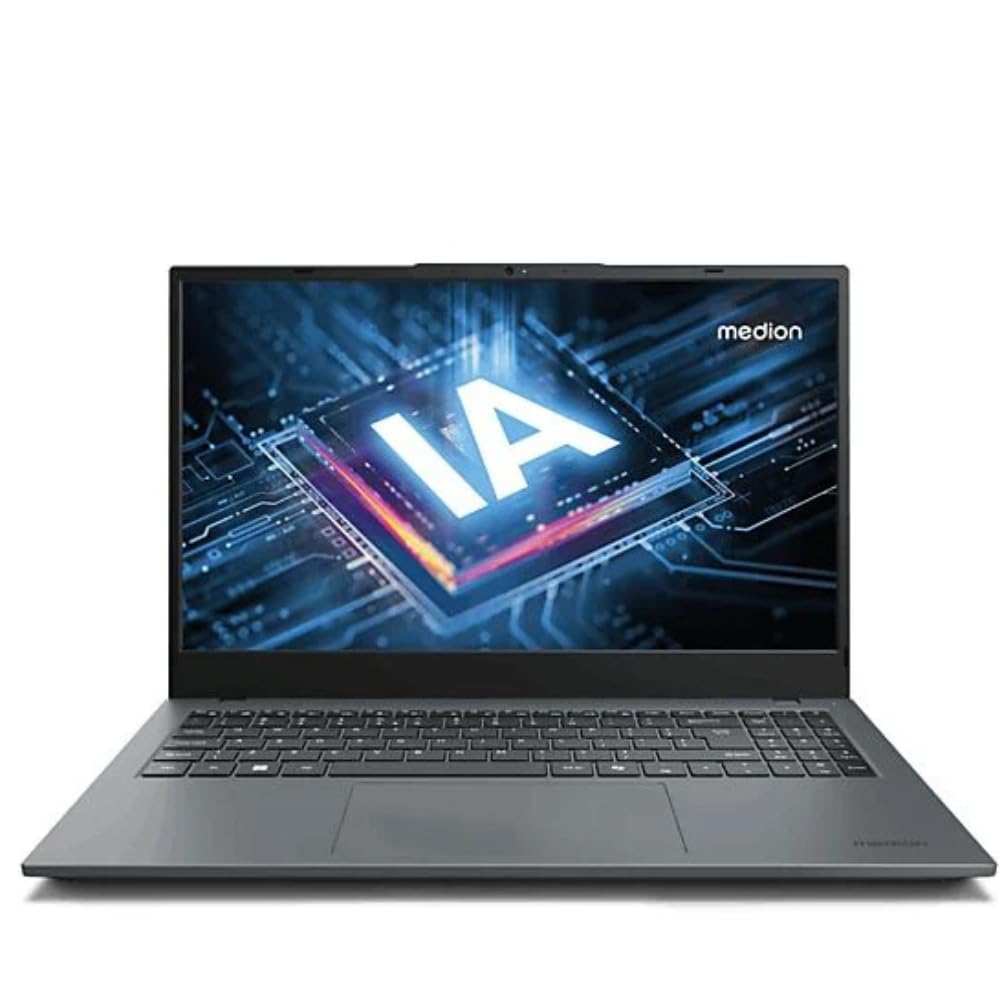 MEDION NOTEBOOK Elite E15443 MD62621 - Ordenador Portátil 15.6", Full HD, Intel Core™ Ultra 5, 16GB RAM, 512GB SSD, Sin GPU Dedicada, WiFi, Windows 11 Home, Plata