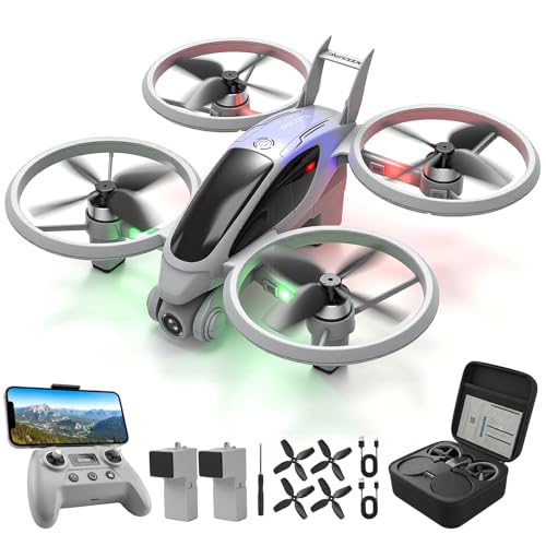 Mini Drone with Camera for Kids, Remote Control Helicopter Toys Gifts for Boys Girls, ICC Global Youth Drone Competition Official Drone, FPV RC...