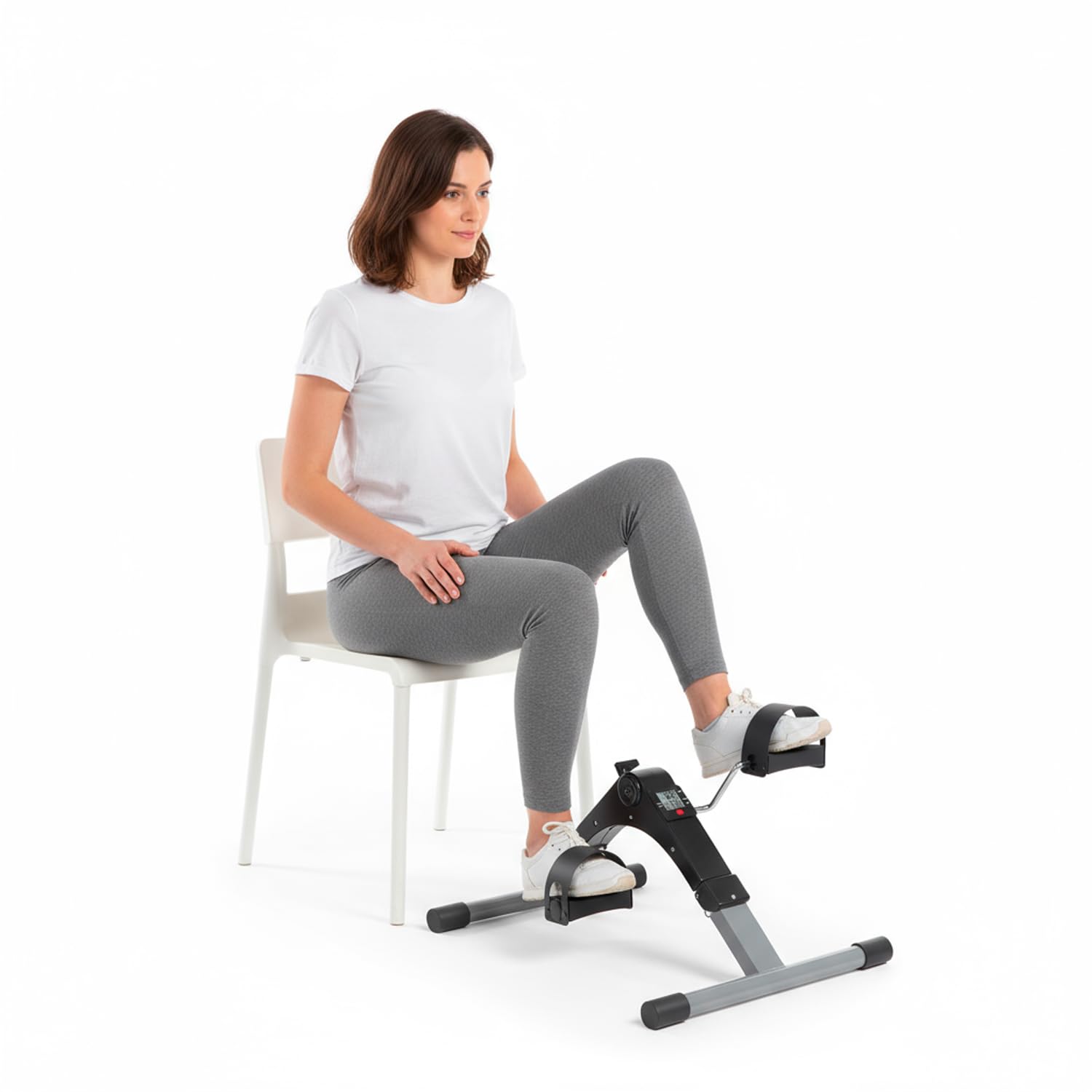 Avilia Mini Vélo d'appartement Compact avec Écran LCD pour Entraînement des Jambes et des Bras