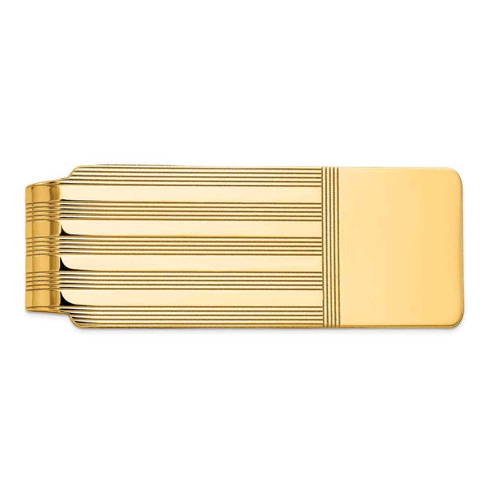 Men's 14k Yellow Gold Money Clip Fine Jewelry For Men Gifts For Him