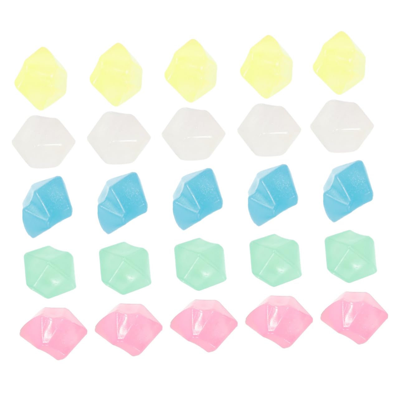 BESPORTBLE Luminous Stones Aquarium Decor 600pcs Resin Landscaping Stones Fish Tank Rocks Decorative