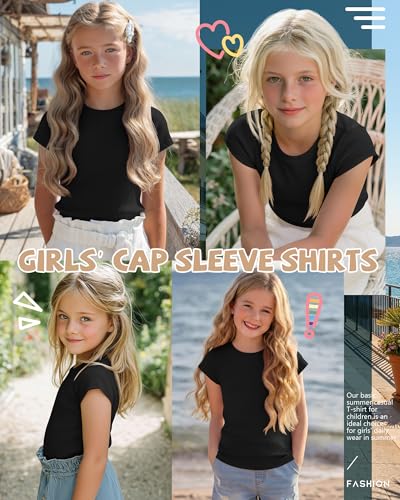 Image of Oakgarden Girls' T-Shirt Ribbed Knit Top