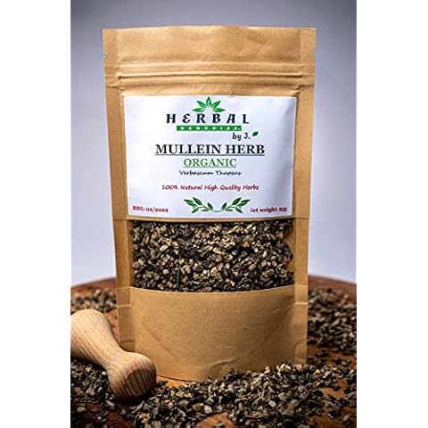 Mullein Leaf Tea Organic Dried Leaves 50g - Detox Lungs /Verbascum - Herbal Remedies by J. - Dziewanna lisc Cover