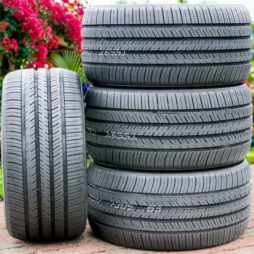 Set of 4 (FOUR) Atlas Force UHP All-Season Truck/SUV Performance Radial Tires-255/60R19 255/60/19 255/60-19 109H Load Range SL 4-Ply BSW Black Side Wall UTQG 520AAA