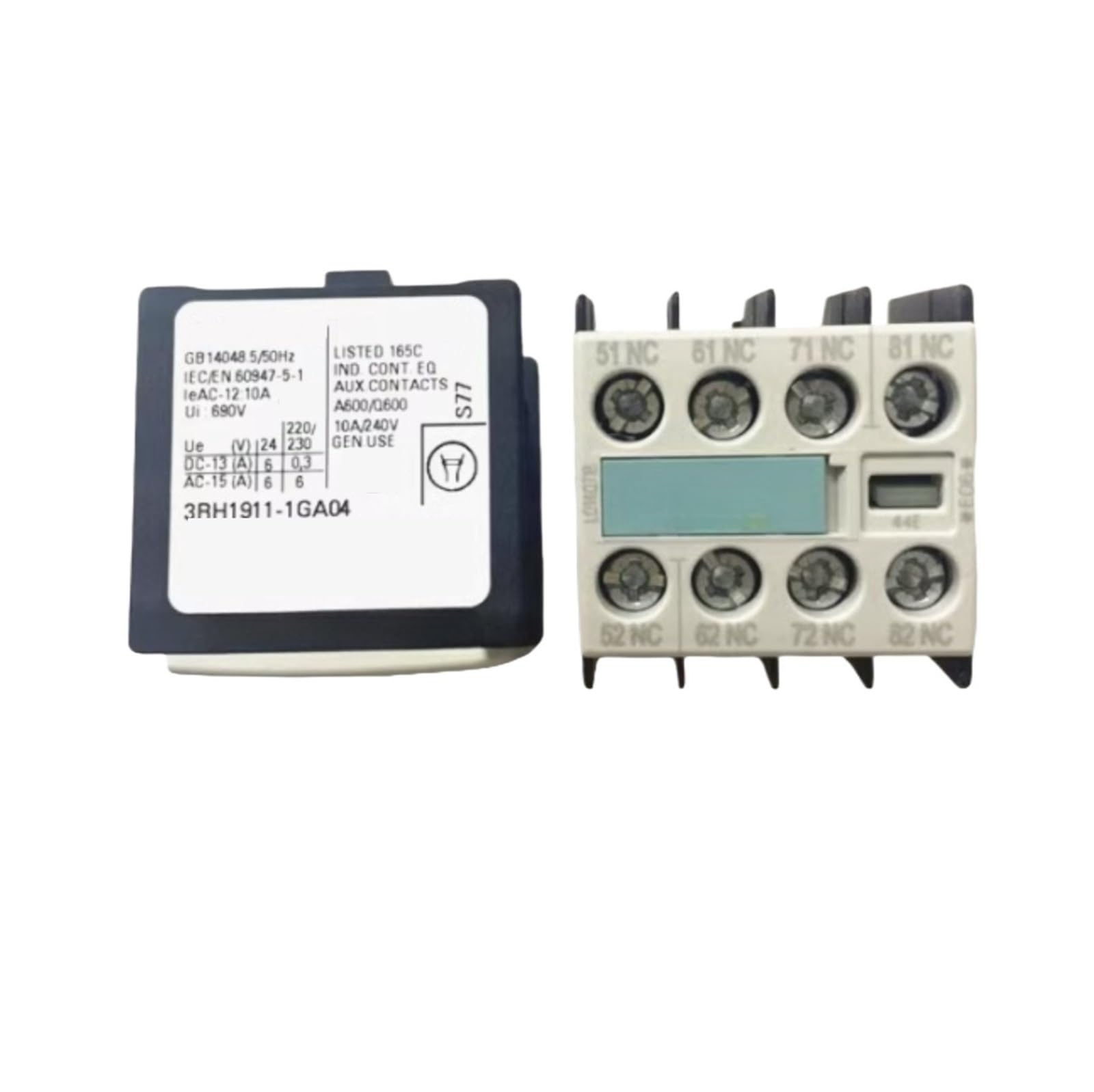 VKvmNYlxx 3RH1911-1GA04 Contactor Auxiliary Contact