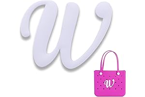 Charms for Bogg Bag, Initial Charms Letters Rubber Beach Bag Accessories for...