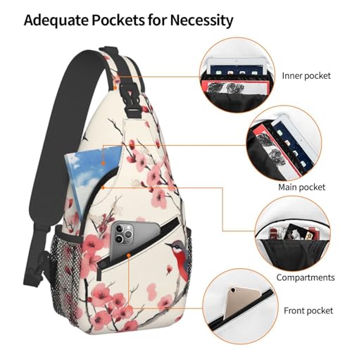 Bolso cruzado para pecho estilo Sling negro miniatura 4