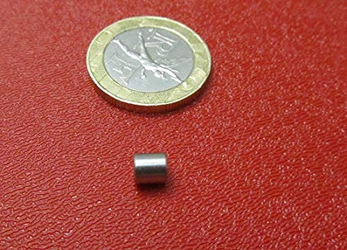 18-8 Stainless Steel Spacer, Unthreaded, No. 2 Screw Size x .187" OD x .090" ID x .187" Length, 10 Pcs.