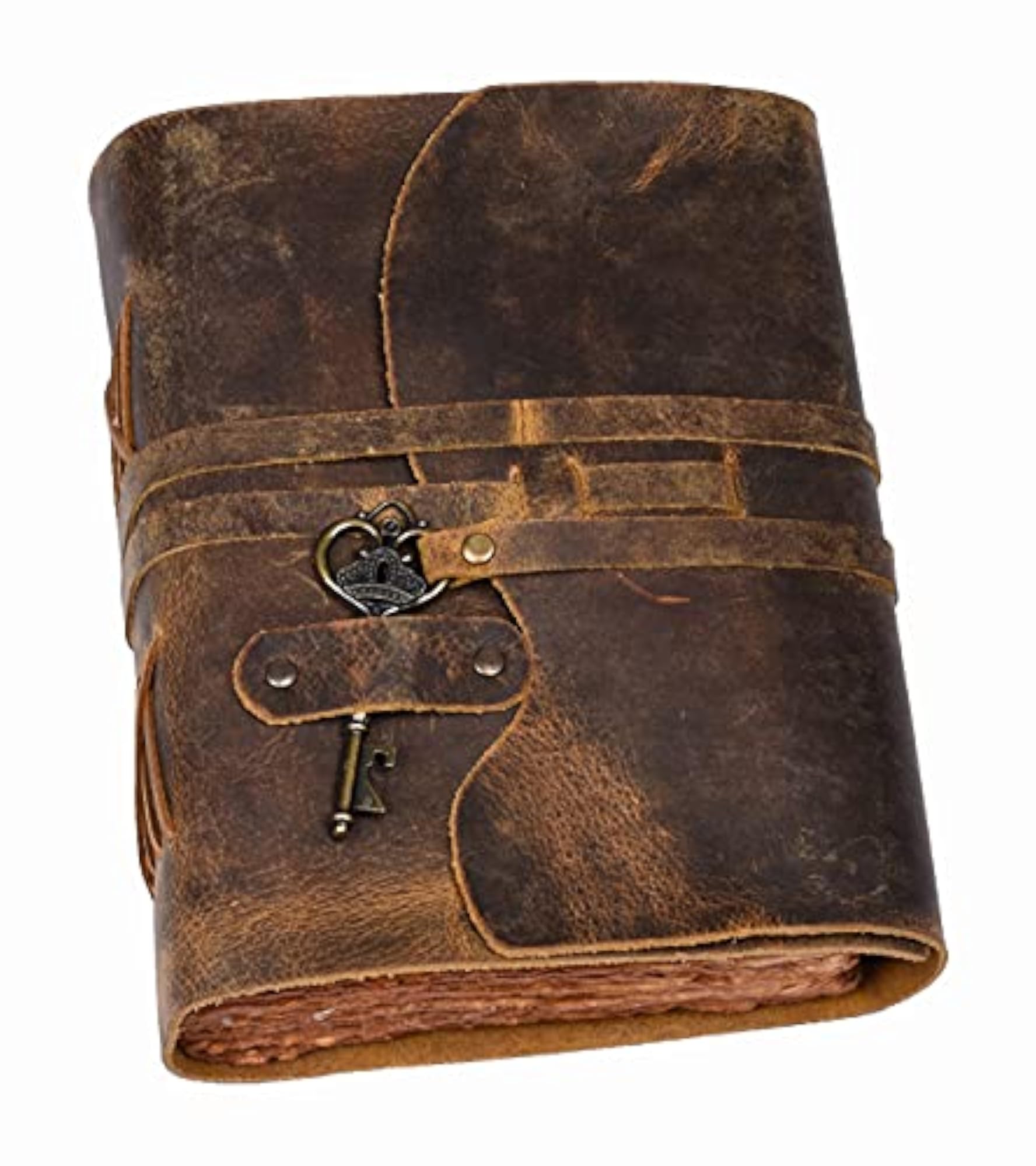 Pages Diary with Antique Key Closure, Vintage Design