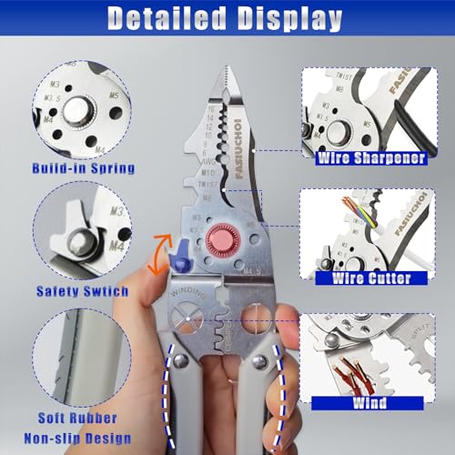 9-in-1 Adjustable Wire Crimping Tool