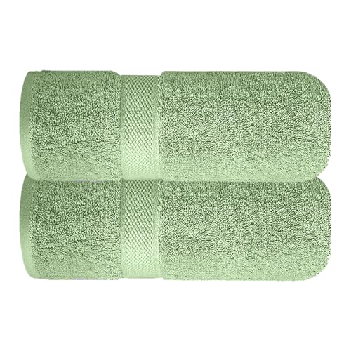 Image of Sulfar 100% Terry Ring Spun Cotton Face Towel - Quick-Dry, Highly Absorbent (480 GSM) (30 x 30 Cm) Nature Green (Pack of 2)