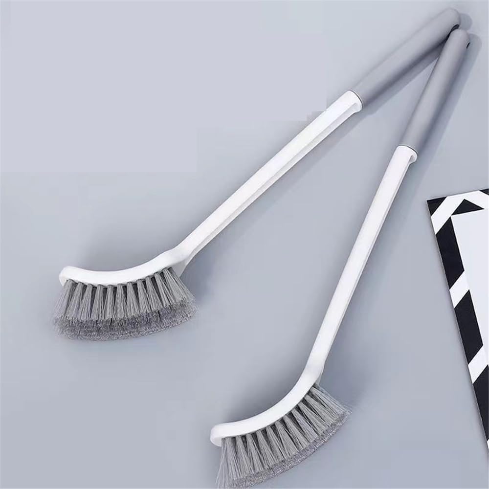 Juego de 2 escobillas cuadradas para inodoro, diseño sin esquinas, para limpieza de baño, cepillo de inodoro montado en la pared, herramienta de limpieza eficaz e higiénica
