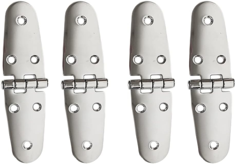WXFEXIA Marine Stainless Steel Strap Hinges for RV Boat Skylight Locker