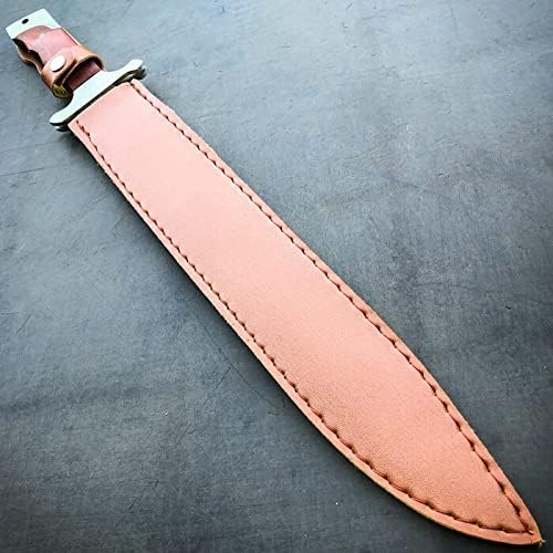 Miniatura 6 de Machete táctico de acero inoxidable de 18 pulgadas con mango de madera