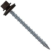 Vista 19 de Tornillos para techos de metal #10: (250) Tornillos x 2-1/2" ABC GRIS Tornillo de techo de chapa hexagonal Tornillo de techo de chapa. Arandela EPDM