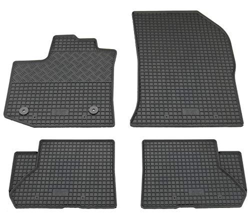 Gummi Fußmatten Set, 4teilig, Gummifußmatten Gummimatten Matten