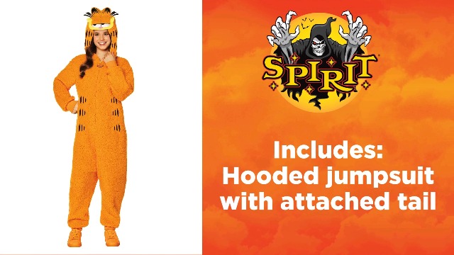 Disfraz Infantil Garfield Enterizo Talla XL miniatura 5