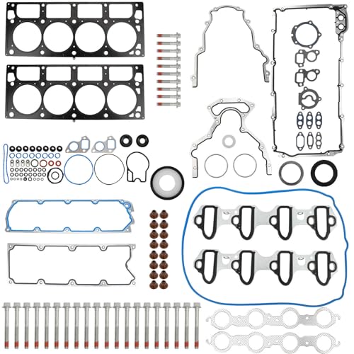 Image of Full Cylinder 6.0L Head Gasket Set with ES72220 Bolts Intake Manifold Oil Pan Compatible with GMC Chevy Cadillac Hummer Saab 2004 2005 2006 2007 2008 2009