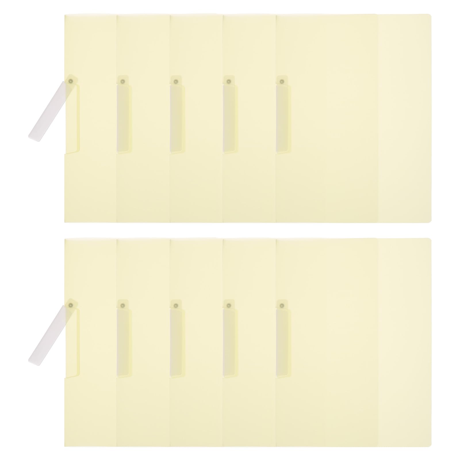 PATIKIL Plastic Folders with Mid-Side Swing Clip