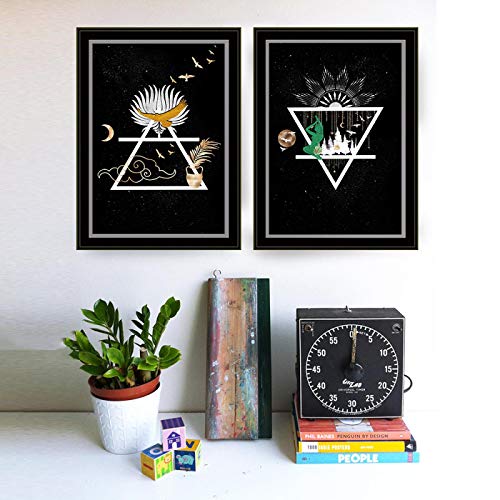 Affiche Astrologie sorcière Air pour métamorphoser un salon terne avec 2 toiles 50x70