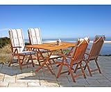 GRASEKAMP Qualität seit 1972 Gartenklapptisch Rio Grande 140x80cm Holztisch Esstisch Gartentisch Balkon-Tisch - 5