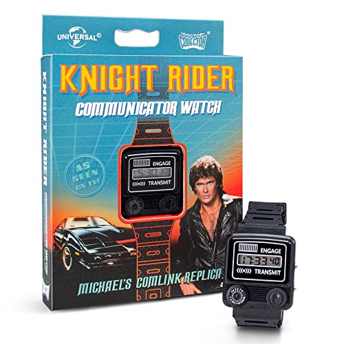 Doctor Collector: Knight Rider: Communicator Watch - Michael's Comlink Watch Replica, Digital Watch, Officially Licensed Collectable Based Off The Hit Franchise