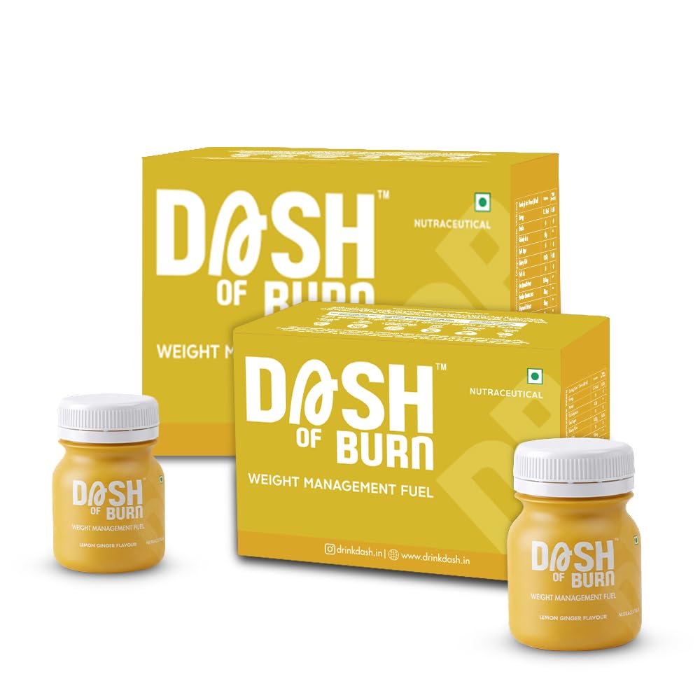 DASH OF BURN Metabolism Support Shots | Supports Fat Burning, Craving Control & Weight Management | L-Carnitine, Green Coffee, Inulin | Pack Of 6 (6x60 ML) Wellness Shots-image-5