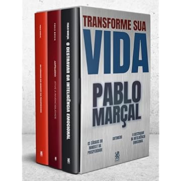 Capa do livro Coleção Transforme Sua Vida - Pablo Marçal - Box com 3 Livros