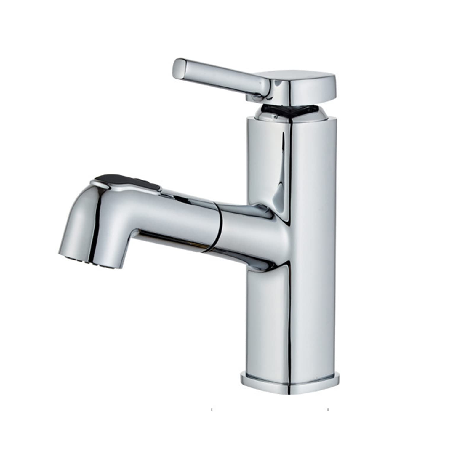 Mitigeur de salle de bain extractible double mode jet chaud et froid