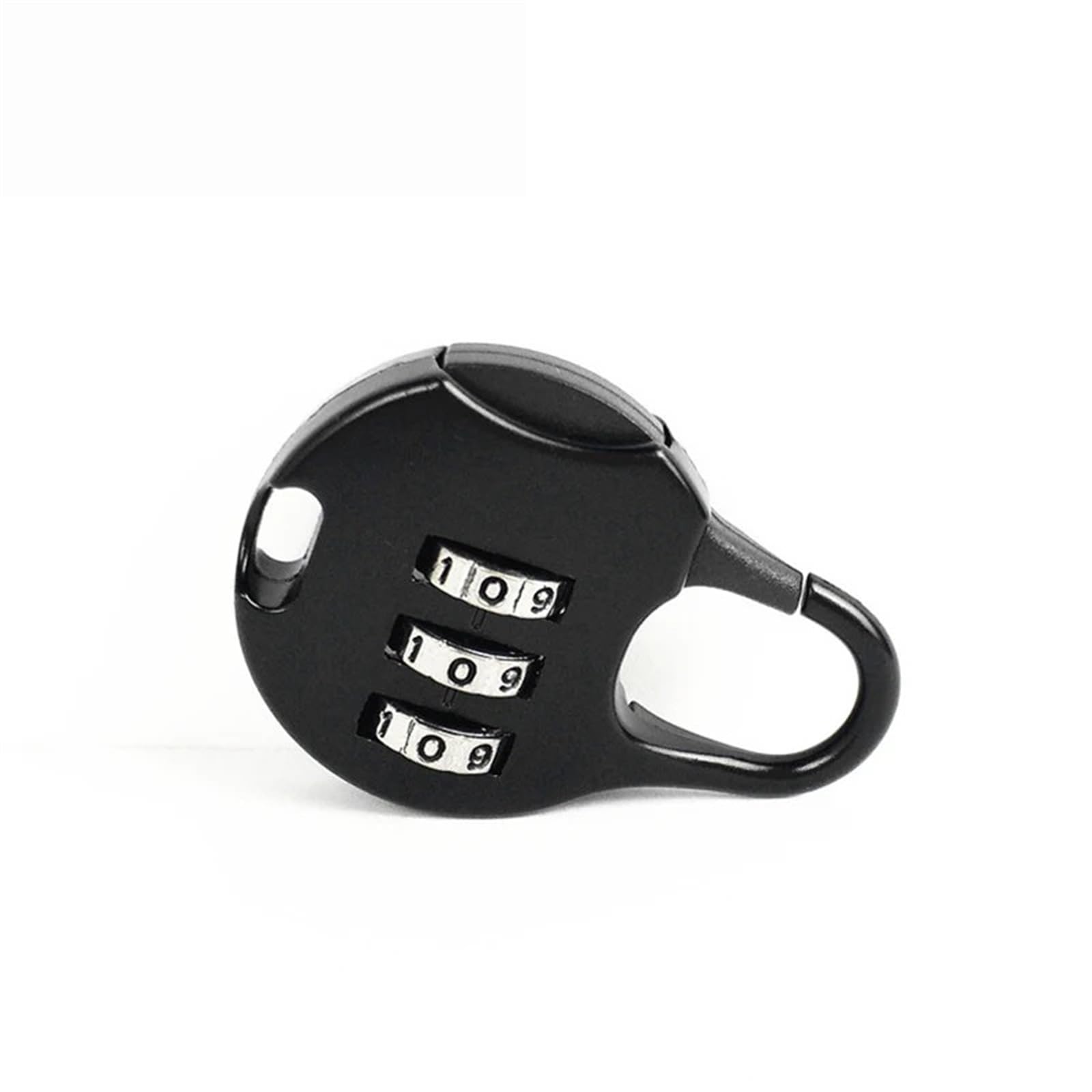 WPOIYHGBY Combination Padlock 3 Code Password Lock for Gym Bags Cinet Travel Life Partner 1Pcs(Nero)