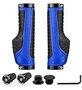 SAPLIZE Bike Handlebar Grips, Multi Colors/Design Optional, Ergonomic Design, Aluminum Double Loc...