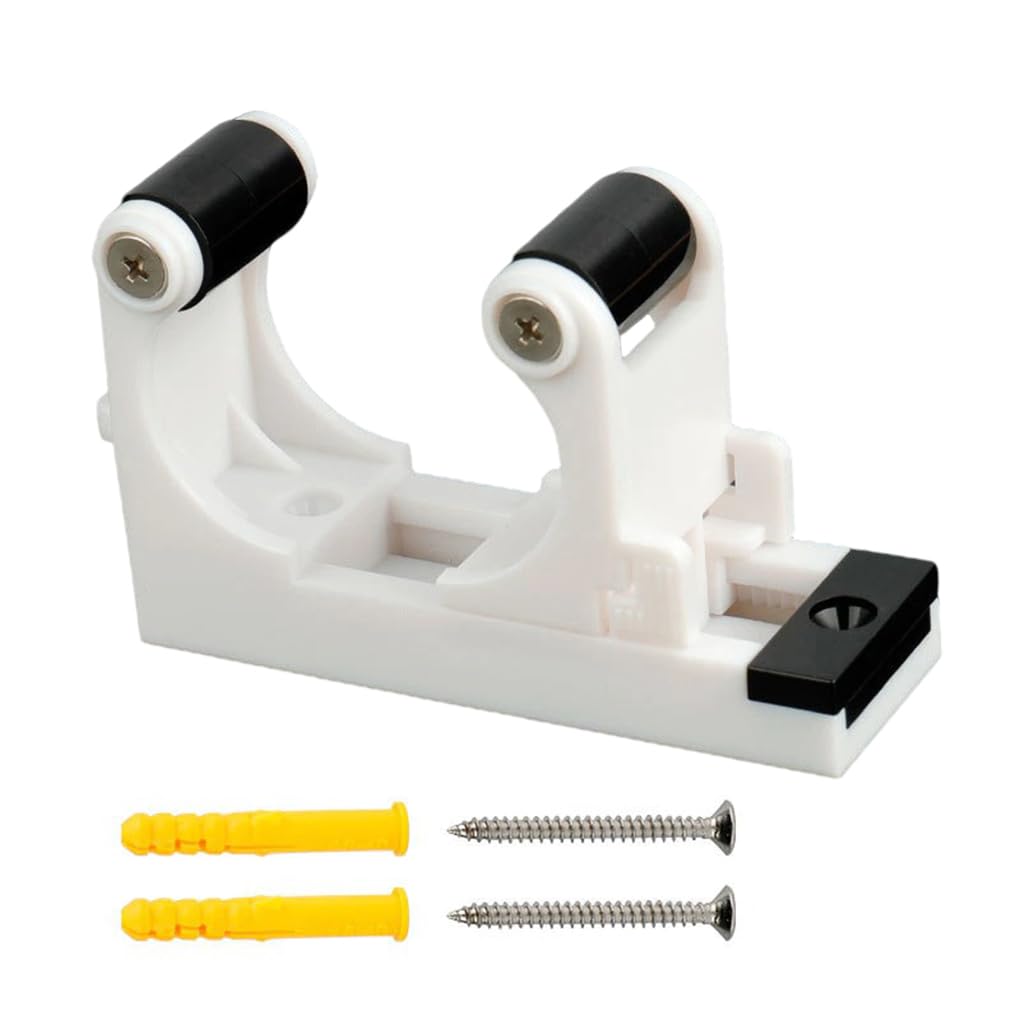 KIXZSAZ Bicycle Wall Mount Hook Adjustable Storage Holder Portable Hangers Outside Road Mountain Bike Cycling Parking Buckle, White Black