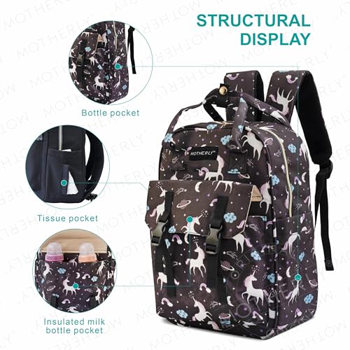 Image of Motherly Baby Diaper Bags for Mothers, Backpack for Mom for Travel