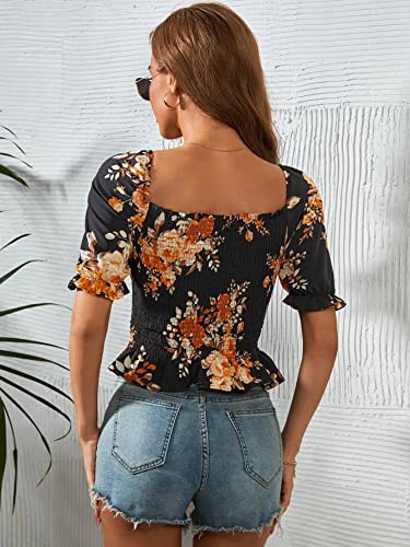 Image of TAGAS Women's Floral Regular Fit Western Top