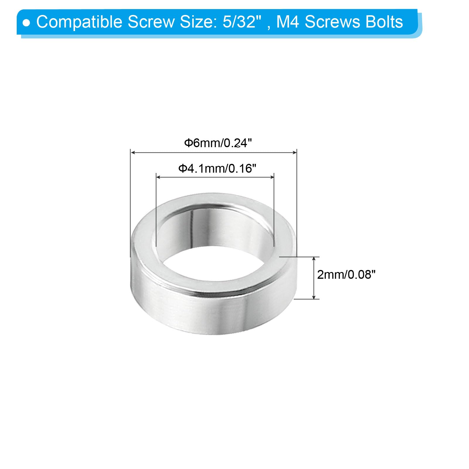 PATIKIL M4 Aluminum Spacers - Image 2