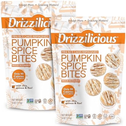 Amazon.com: Drizzilicious Mini Rice Cakes - Rice Crisps, Healthy Snack ...