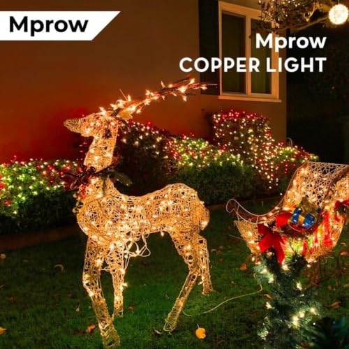 Image of MPROW Decoration Copper USB Powered String Fairy Lights with 100 Led Light (10 Meters / 32 Feet, Warm White, Pack of 1)