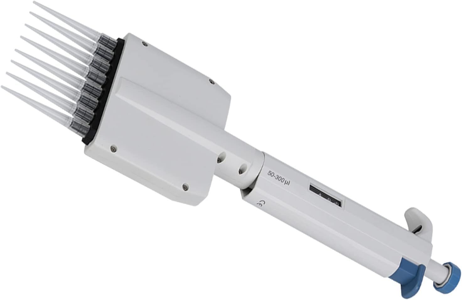 Pipetta micro-trasferimento multicanale a 8 canali regolabile manualmente 50-300μl
