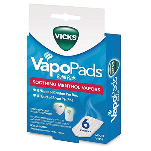 Vicks vapopads refill pads 6 each