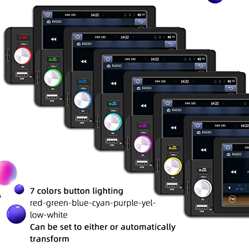 LOCHIMU 5 inch Auto Multimedia Player met CarPlay en Bluetooth - Afbeelding 4