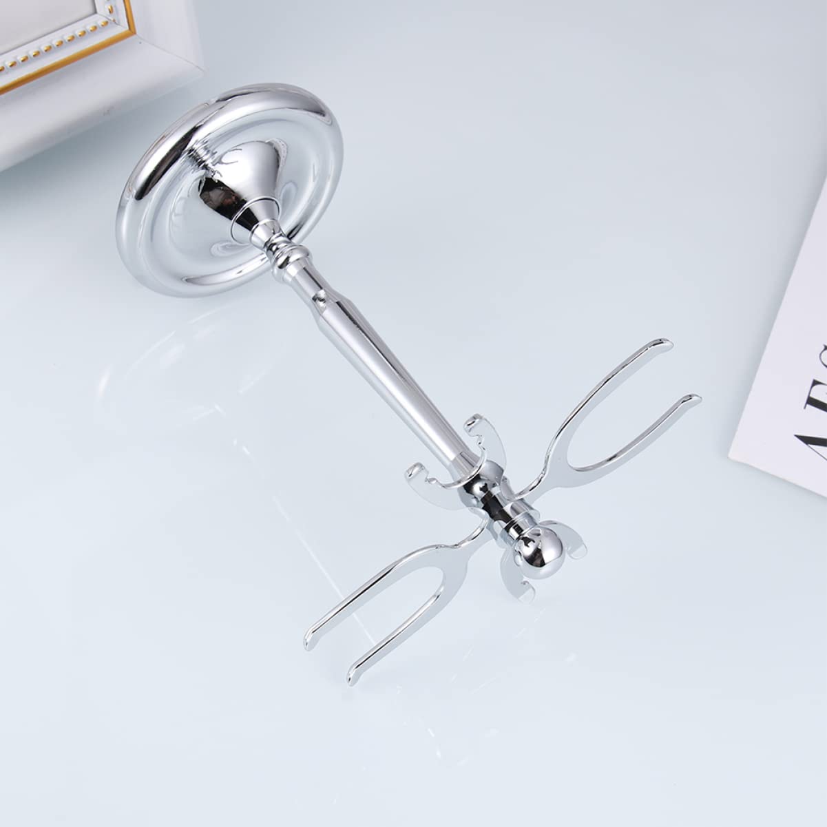 Healeved 2 Pz Porta Spazzole Per Barba Porta Pennelli Per Rasoio Rasoi Da Barba Da Uomo Organizer Per Pennelli Da Rasoio Supporto Per Rasoio Di Sicurezza Acciaio Inossidabile Silver
