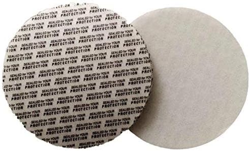 SanDaveVA 58 mm Pressure Sensitive Qty 100 PS Foam Cap Liners Tamper Seal Cap Liner Sealed for your Protection