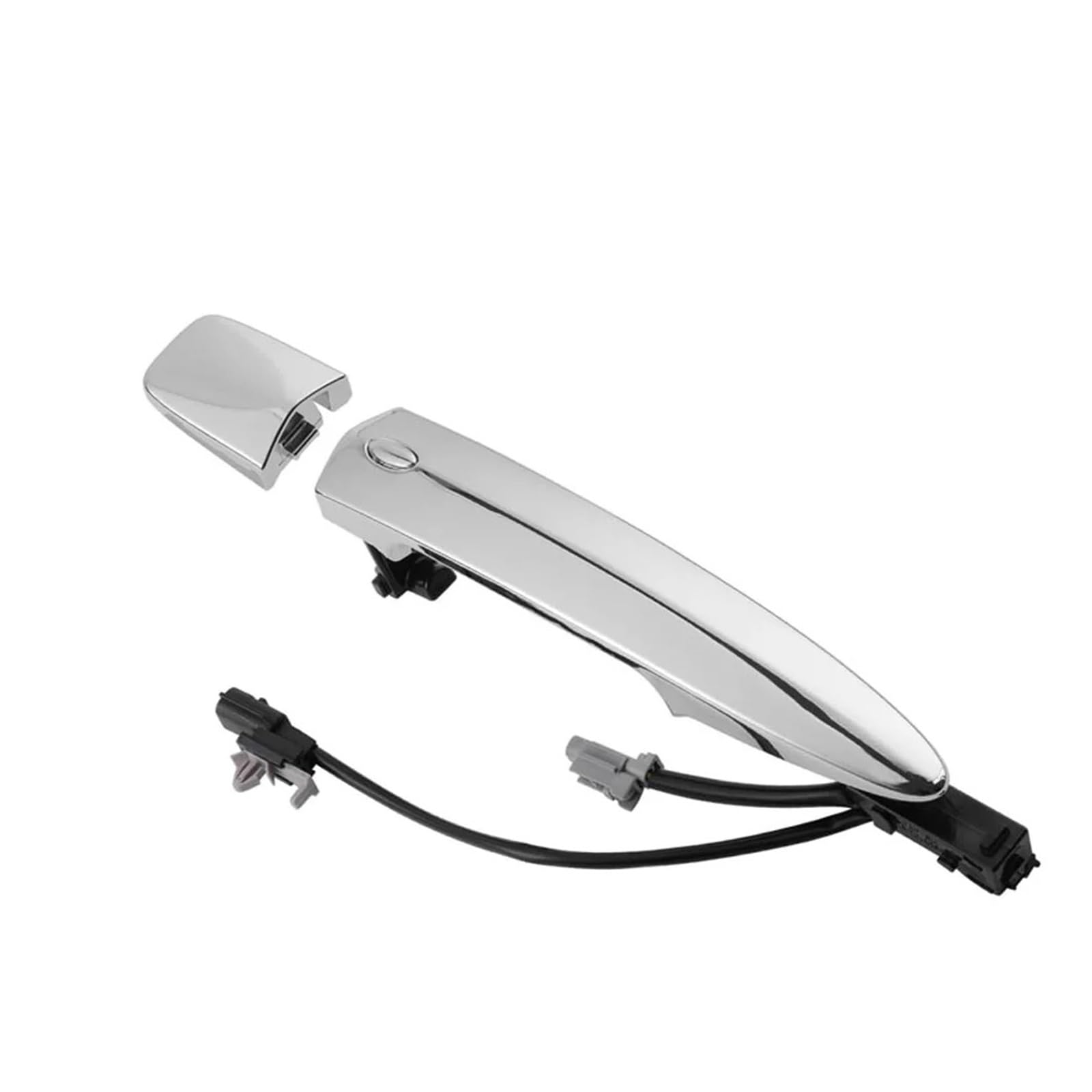 Pacsci Frontr 80646-9N00a Car Outer Door Handle For Nissan For Sentra 2009-2018 80646-9N00a Exterior Chrome Car Door Handle With Sensor And Keyless Entry System(Frontr 80646-9N00a)