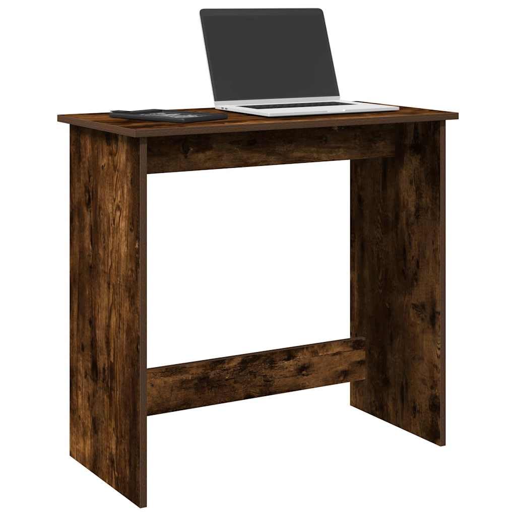 Scrivania affumicatura 80 x 40 x 75 cm, materiale in legno, robusto computer desk per casa, ufficio, design moderno, versatile