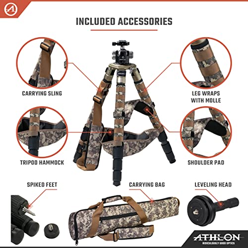 Athlon Optics 706005: Midas Cf40 - Carbon Fiber Tripod (40Mm Tube), Ball Head (55Mm) - Image 4