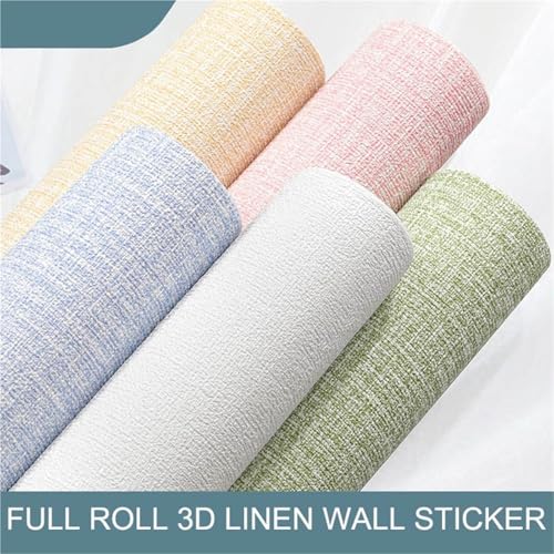 Papier peint autocollant pose facile sans colle | Rénovation murale rose 3D - 4