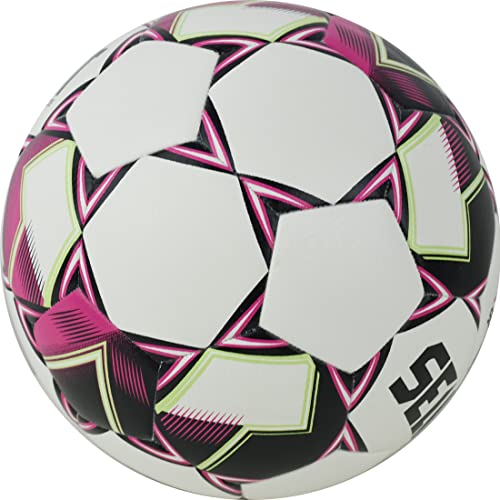 Select Unisex Volwassen Atlanta WHT-PIN_5 Voetballen, Wit, 5 - Image 3