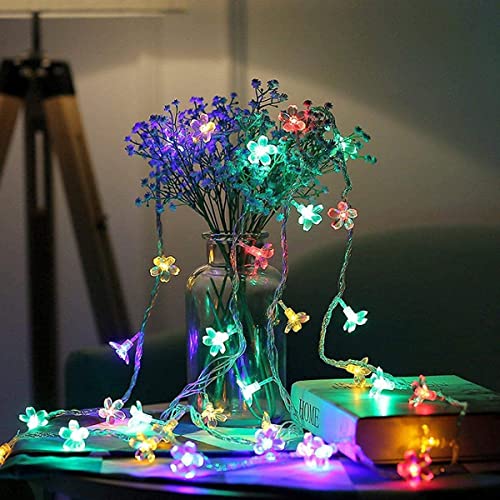 MoonlitDreams 10M 36LED Multicolor Silicon Flower String Lights - Image 7