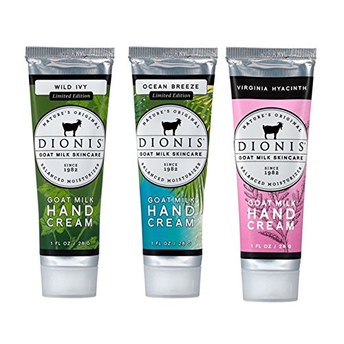 Dionis Goat Milk Hand Cream 3 Piece Travel Gift Set