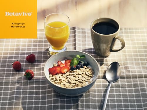 Betavivo knusprige Haferflakes - Enthält Hafer-Beta-Glucan zur Unterstützung eines niedrigeren Cholesterin- und Blutzuckerspiegels - 506g
